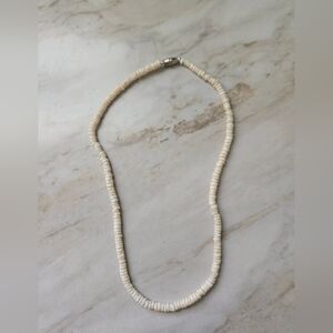 Elegant Cream Beaded Necklace